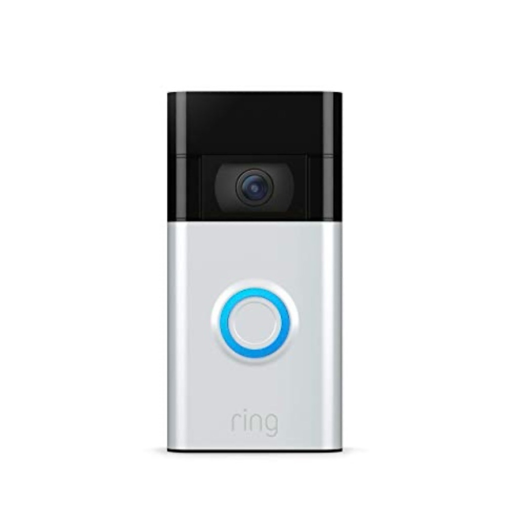 Bundle of 3 - *New* Ring Video Doorbell - 1080p HD video, Satin Nickel
